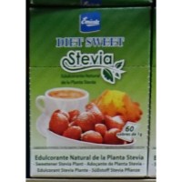 Emicela - Diet Sweet Stevia Süßstoff in Spenderbox mit 60 Stück á 1g produziert auf Gran Canaria