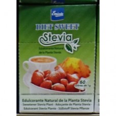 Emicela - Diet Sweet Stevia Süßstoff in Spenderbox mit 60 Stück á 1g produziert auf Gran Canaria