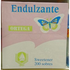 Ortega - Endulzante Süßstoff 60 Portionen/Pastillen Cyclamat/Sacharin produziert auf Gran Canaria