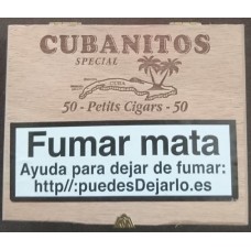 Cubanitos - Special 50 Petits Cigars Zigarillos in Holzschatulle produziert auf Teneriffa