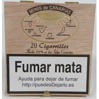 Minis de Canarias - 20 Cigarrillos Zigarillos Holzschachtel produziert auf Teneriffa