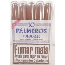Palmeros 10 Tubulares Ramas Escogidas 10 Zigarren einzeln in Plastikröhrchen produziert auf Gran Canaria