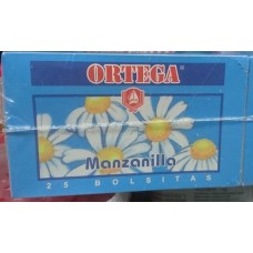 Cafe Ortega - Te Manzanilla Kamillentee 25 Teebeutel 1,2g 30g produziert auf Gran Canaria