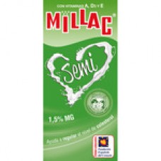 Millac - Leche Semidesnatada fettarme Milch 1,5% 1l Tetrapack produziert auf Gran Canaria