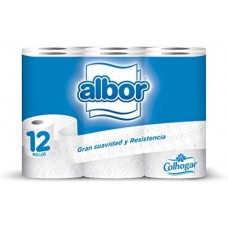 Albor - Papel Higienico Toilettenpapier 12 Rollen produziert auf Teneriffa
