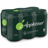 Appletiser - Apfelschorle Apfelsaft mit Kohlensäure 330ml Dose im 6er-Pack produziert auf Teneriffa