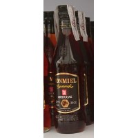 Arehucas - Ronmiel Guanche - Ron Miel - Honigrum 350ml 20% Vol. runde Flasche produziert auf Gran Canaria