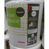 Auchan - Papel Multiusos Gigante 570 Tücher Wischrolle groß produziert auf Teneriffa