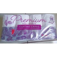 Auchan - Premium Papel Higienico Cuatro Capas Toilettenpapier 4-lagig 8 Rollen produziert auf Teneriffa
