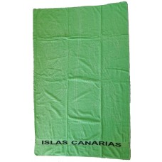 Strandtuch Handtuch Toalla 100x170cm Baumwolle Islas Canarias hellgrün ohne Motiv
