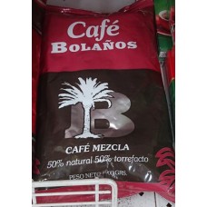 Cafe Bolanos - Cafe Molido de Tueste Natural 50% Torrefacto 50% Kaffee ganze Bohnen 1kg Tüte produziert auf Gran Canaria
