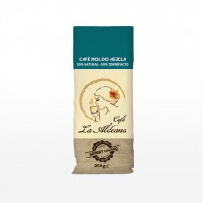 Cafe la Aldeana - Cafe Molido Mezcla 50% Natural 50% Torrefacto Röstkaffee gemahlen 250g Tüte angebaut und produziert auf Gran Canaria