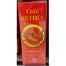 Cafe Ortega - Descafeinado Tueste Natural 7g x 25 Portionen Kaffee produziert auf Gran Canaria