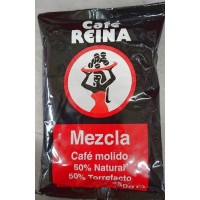 Cafe Reina - Mezcla Molido 50% Tueste Natural 50% Torrefacto Kaffee gemahlen 250g Tüte produziert auf Teneriffa