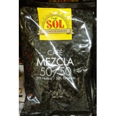 Café Sol - Mezcla molido 50% Natural / 50% Torrefacto Röstkaffee gemahlen gemischt 250g Tüte produziert auf Gran Canaria