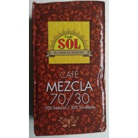 Café Sol - 70% Natural / 30% Torrefacto mezcla molido Espresso-Kaffee gemahlen 250g produziert auf Gran Canaria