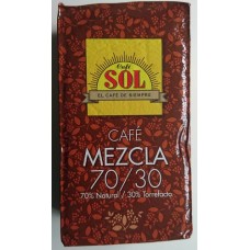 Café Sol - 70% Natural / 30% Torrefacto mezcla molido Espresso-Kaffee gemahlen 250g produziert auf Gran Canaria