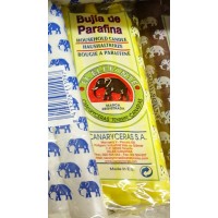 El Elefante - Bujia de Parafina amarillo 6 Haushaltskerzen gelb produziert auf Teneriffa