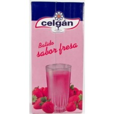 Celgan - Leche Batido Sabor Fresa Erdbeermilch 1l Tetrapack produziert auf Teneriffa