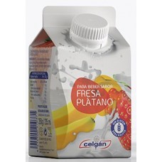 Celgan - Para Beber Sabor Fresa Platano sin gluten 235ml Tetrapack produziert auf Teneriffa (Kühlware)