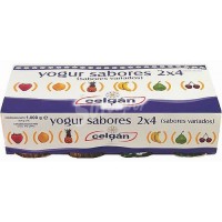 Celgan - Yogur Sabores gemischt (2x 4) 8x 125g Becher produziert auf Teneriffa (Kühlware)