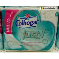 Colhogar - Just1 6 Stück 5lagig extra saugstark Toilettenpapier produziert auf Gran Canaria
