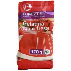 Comeztier - Gelatina Sabor Fresa Götterspeise Erdbeer 2x85g  170g 8 Portionen Tüte produziert auf Teneriffa