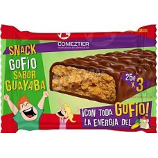 Comeztier - Barrita Snack Gofio Guayaba 3x25g produziert auf Teneriffa