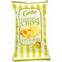 Cumba - Chips Papas Fritas Sabor Aceitunas & Anchos 37g produziert auf Gran Canaria