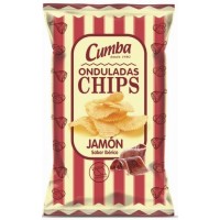 Cumba - Onduladas Chips Papas Fritas Jamon Sabor Iberica 120g produziert auf Gran Canaria