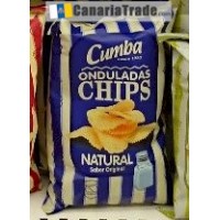 Cumba - Onduladas Chips Papas Fritas Natural Sabor Natural 37g produziert auf Gran Canaria