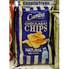 Cumba - Onduladas Chips Papas Fritas Natural Sabor Natural 120g produziert auf Gran Canaria