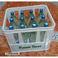 Fuenteror - Agua sin gas Mineralwasser still 1l x12 Glasflaschen Schraubverschluß Kasten produziert auf Gran Canaria