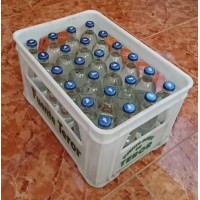 Fuenteror - Agua sin gas Mineralwasser still 330ml x24 Glasflaschen Kronkorken Kasten produziert auf Gran Canaria