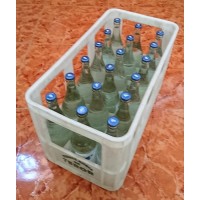 Fuenteror - Agua sin gas Mineralwasser still 750ml x18 Glasflaschen Kronkorken Kasten produziert auf Gran Canaria