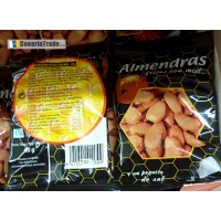 Hermach - Almendras fritas con miel Mandeln frittiert mit Honig 40g produziert auf Gran Canaria