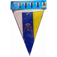 Flaggen-Girlande Dreiecks-Fahnen Kanaren Kanarische Inseln mit Wappen 5m lang