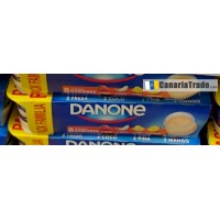 Danone - Yogur 8 Sabores Yogurt gemischt Fresa, Coco, Pina, Mango 8x120g Family Pack produziert auf Teneriffa (Kühlware)