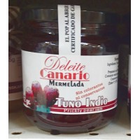 Deleite Canario Mermelada - Tuno Indio Kaktusfeigen-Konfitüre 212g Glas produziert auf Gran Canaria