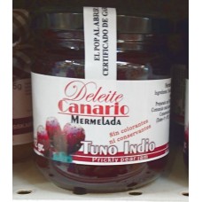 Deleite Canario Mermelada - Tuno Indio Kaktusfeigen-Konfitüre 212g Glas produziert auf Gran Canaria