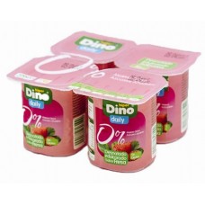 Dino daily - Yogur Manzana Desnatado 0% 4x 125g (Kühlware) produziert auf Teneriffa