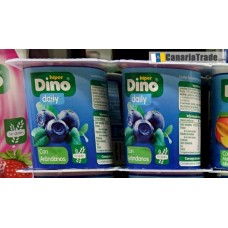 Dino daily - Yogur Natural Sabor Arandanos 4x 125g (Kühlware) produziert auf Teneriffa