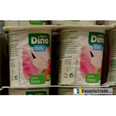 Dino daily - Yogur Natural Sabor Fresa 4x 125g (Kühlware) produziert auf Teneriffa