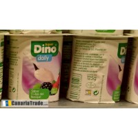 Dino daily - Yogur Natural Sabor Frutas del Bosque 4x 125g (Kühlware) produziert auf Teneriffa