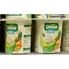 Dino daily - Yogur Macedonia Mehrfrucht 4x 125g (Kühlware) produziert auf Teneriffa