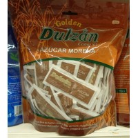 Dulzan - Azucar Morena de Cana Brauner Rohrzucker 6g-Portionen 500g Tüte produziert auf Teneriffa