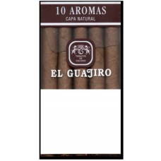 El Guajiro - 10 Aromas Capa Natural Zigarillos Pappschachtel produziert auf Teneriffa