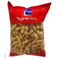 Emicela - Frutos Secos Selecciòn Cacahuete Erdnüsse geröstet mit Schale (USA) 500g Tüte produziert auf Gran Canaria