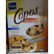 Emicela - Copos Multigrain de Arroz y Trigo con Chocolate Cereals 300g produziert auf Gran Canaria