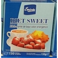Emicela - Diet Sweet Edulcorante Süßstoff in Spenderbox mit 150 Stück á 1g produziert auf Gran Canaria